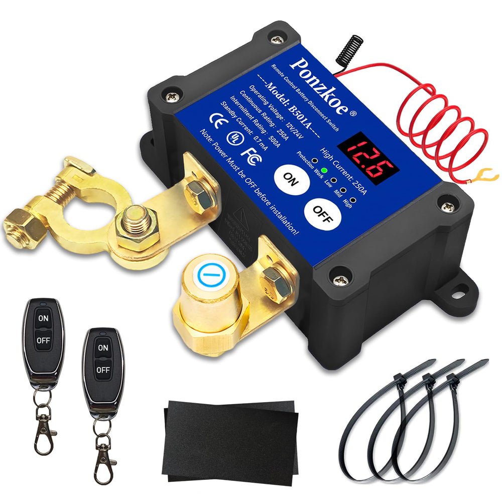 Ponzkoe front view mounted showing durable kill switch and secure fit benefit