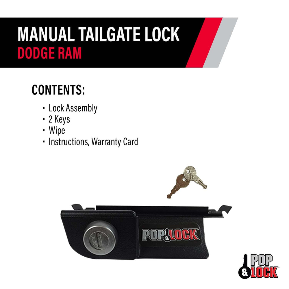 Pop & Lock chrome finish detail with UV-resistant coating for lasting exterior look