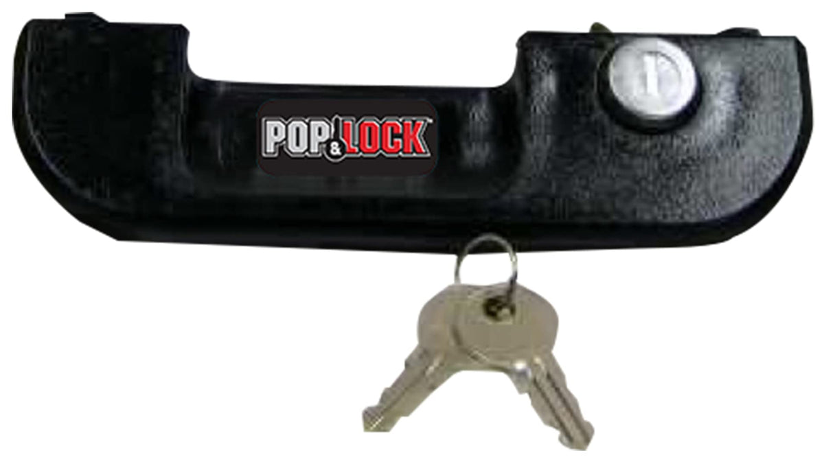 Pop & Lock PL5100 front view showing black lock, clear fit and protection