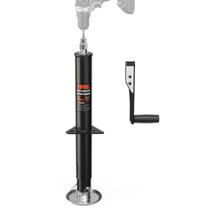 POPBULL front view of A-frame trailer jack showing compact profile and quick install benefit