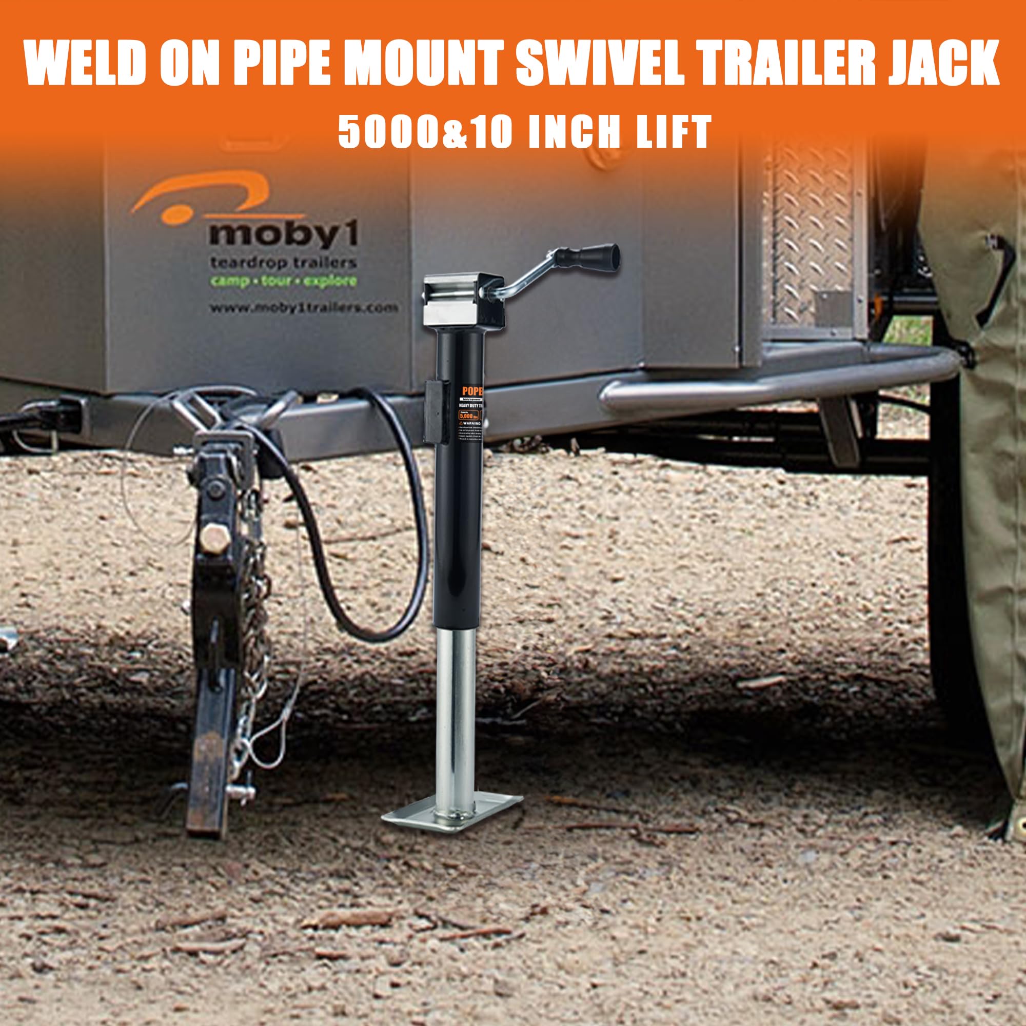 POPBULL close-up of side-wind handle and mechanism for easy manual height adjustment