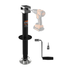 POPBULL front view of jack showing mounting plate and robust body, easy installation