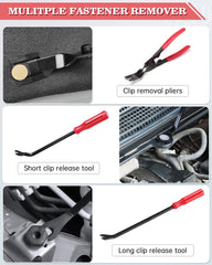 Poraxy trim clip plier gripping a fastener to safely remove retainers