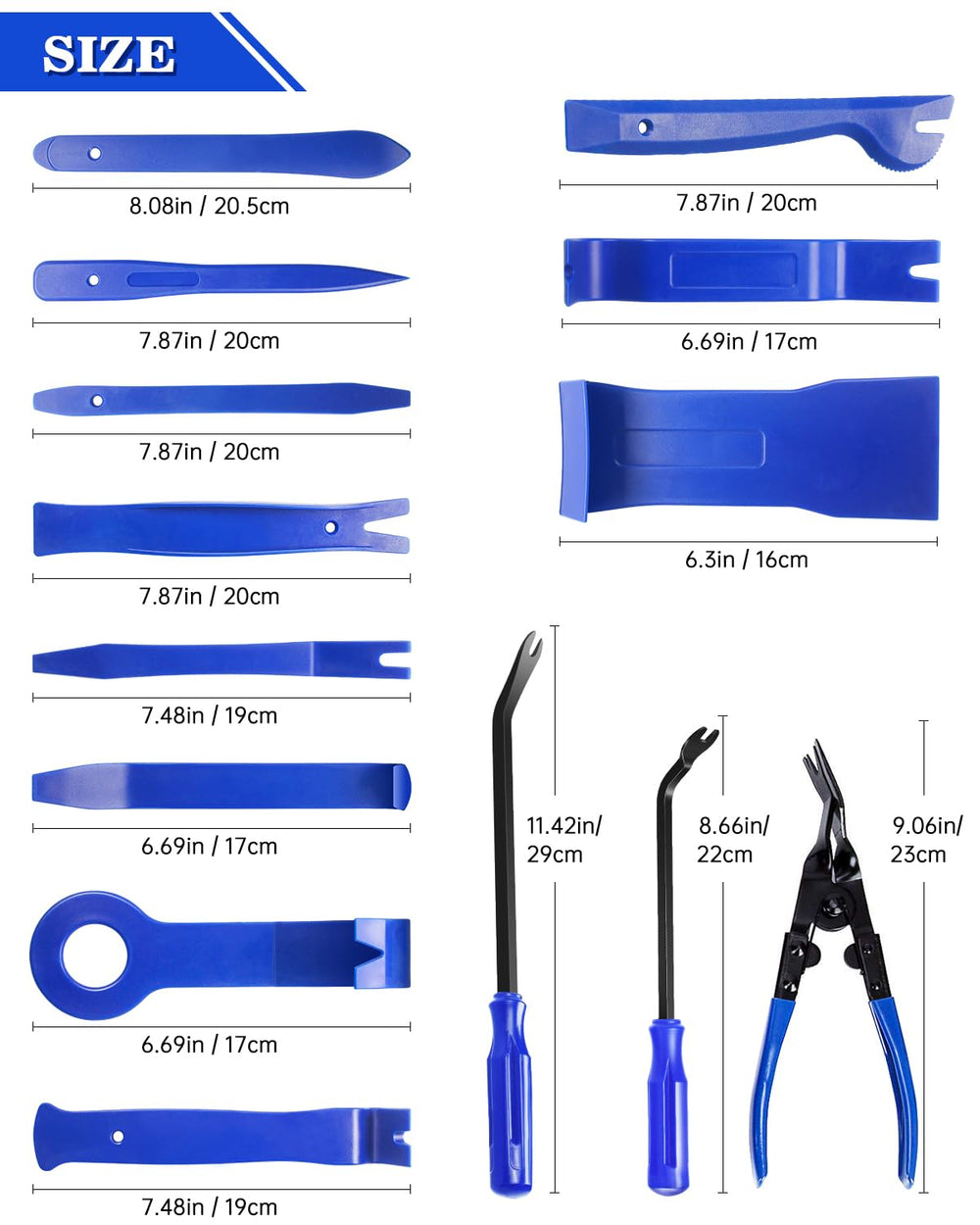 Poraxy clip removal plier in use pulling out a plastic retainer without damage