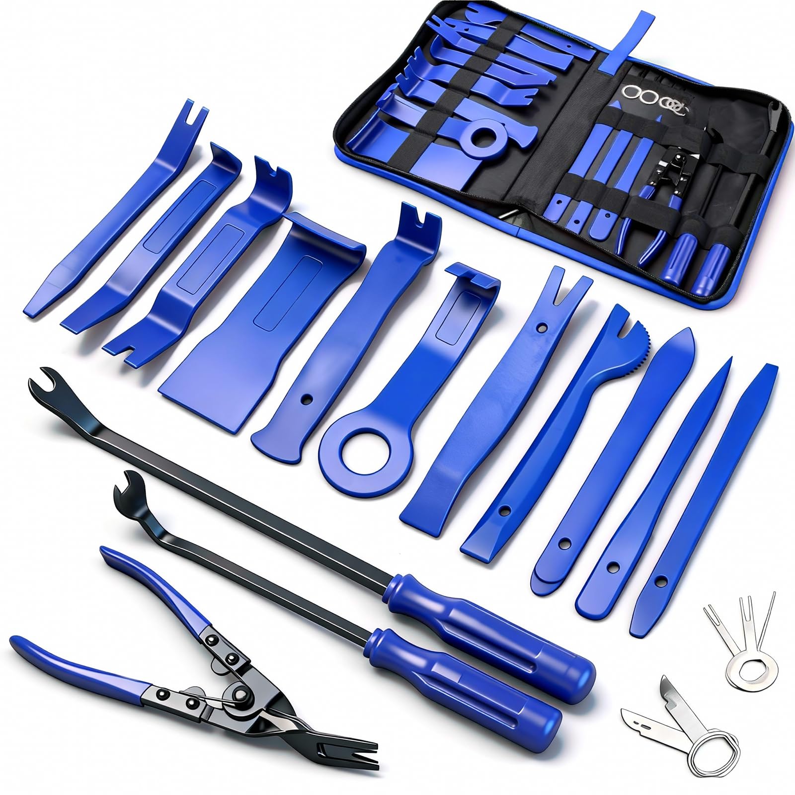 Poraxy full 19pcs kit front view showing organized tools and pouch protecting surfaces