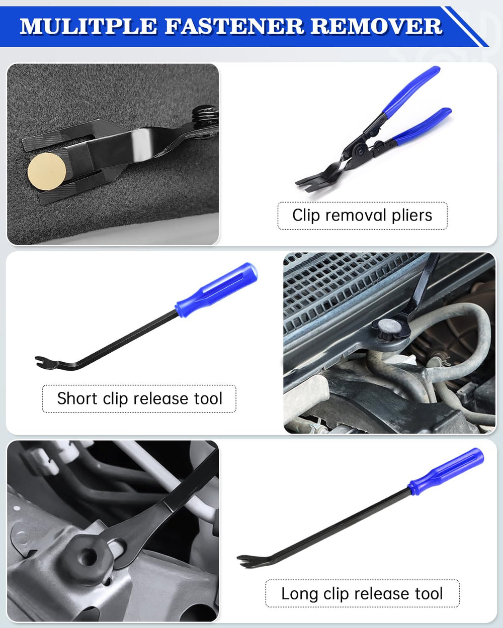 Poraxy stereo removal keys ready to extract a car head unit quickly and safely