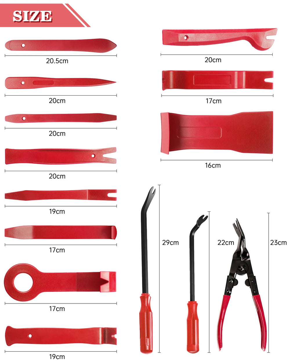Poraxy zippered storage bag open with tools neatly arranged for easy transport