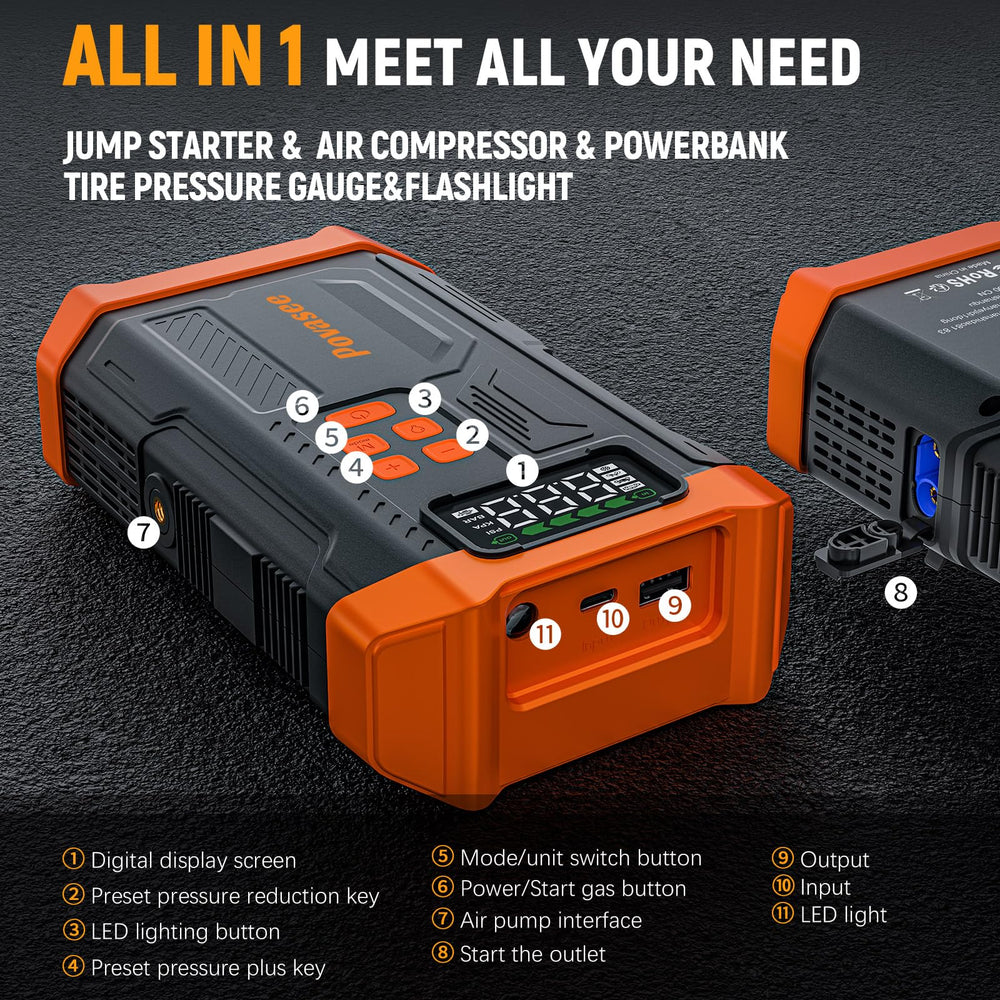 Povasee storage case open with accessories organized for easy transport