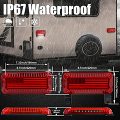 POVTOR side profile showing waterproof silicone seal and durable housing for weather protection