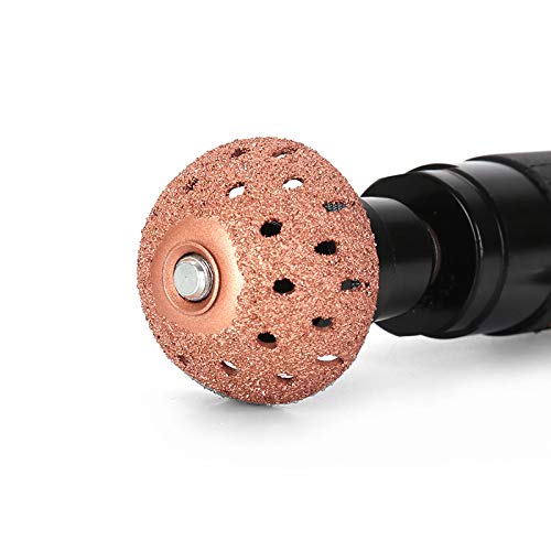 POWER AERO NOVIA tire patch roller attached demonstrating even patch seating benefit