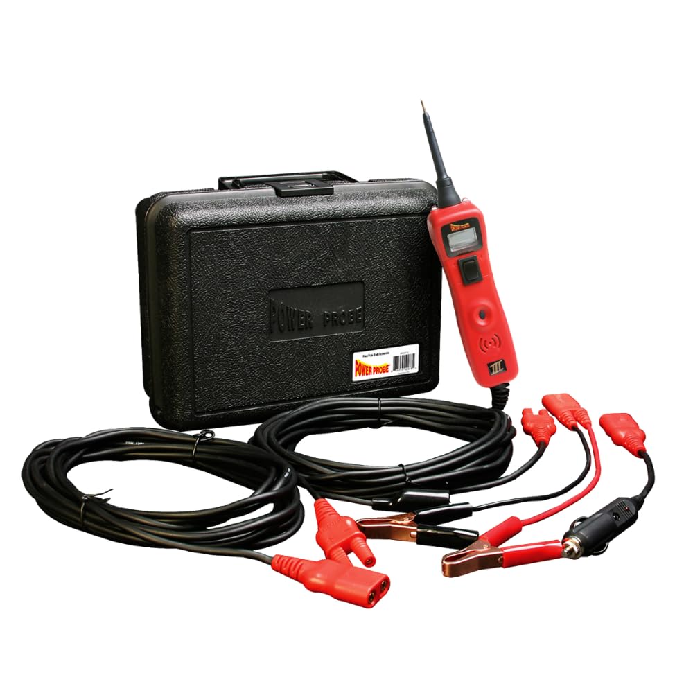 Power Probe PP319FTCRED front view in case showing organized layout and portability