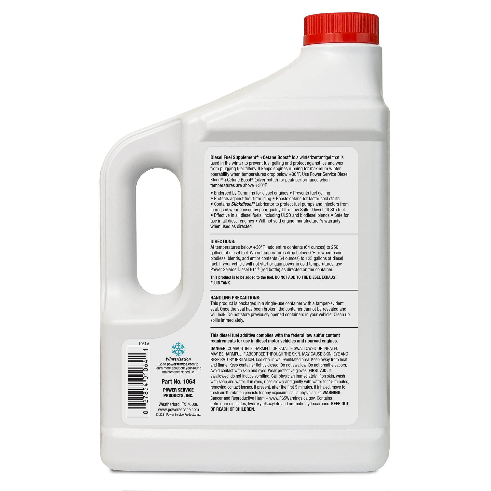 Power Service closeup of label and pouring action highlighting precise dosing benefit