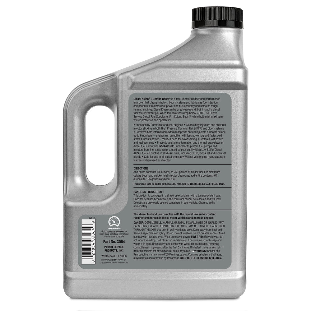 Power Service Diesel Kleen pouring into tank demonstrating easy dosing and protection