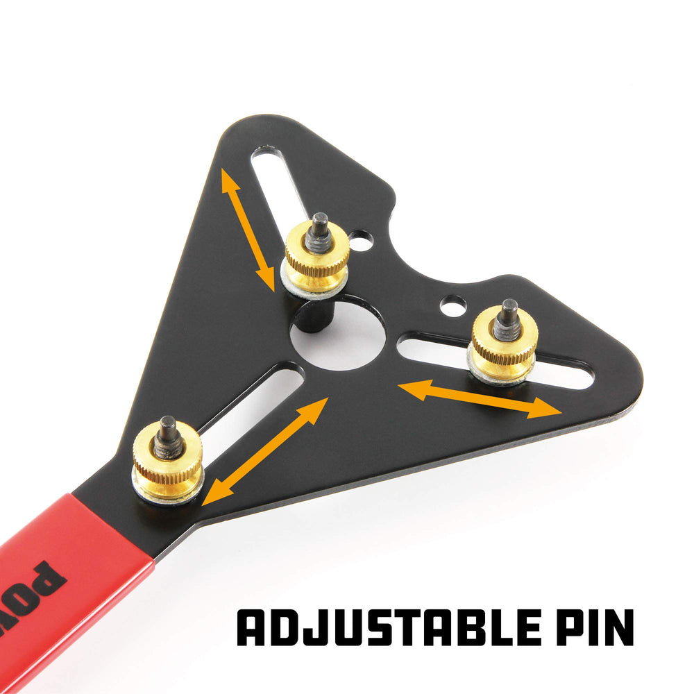 Powerbuilt non-slip rubberized handle close-up providing secure grip and better control