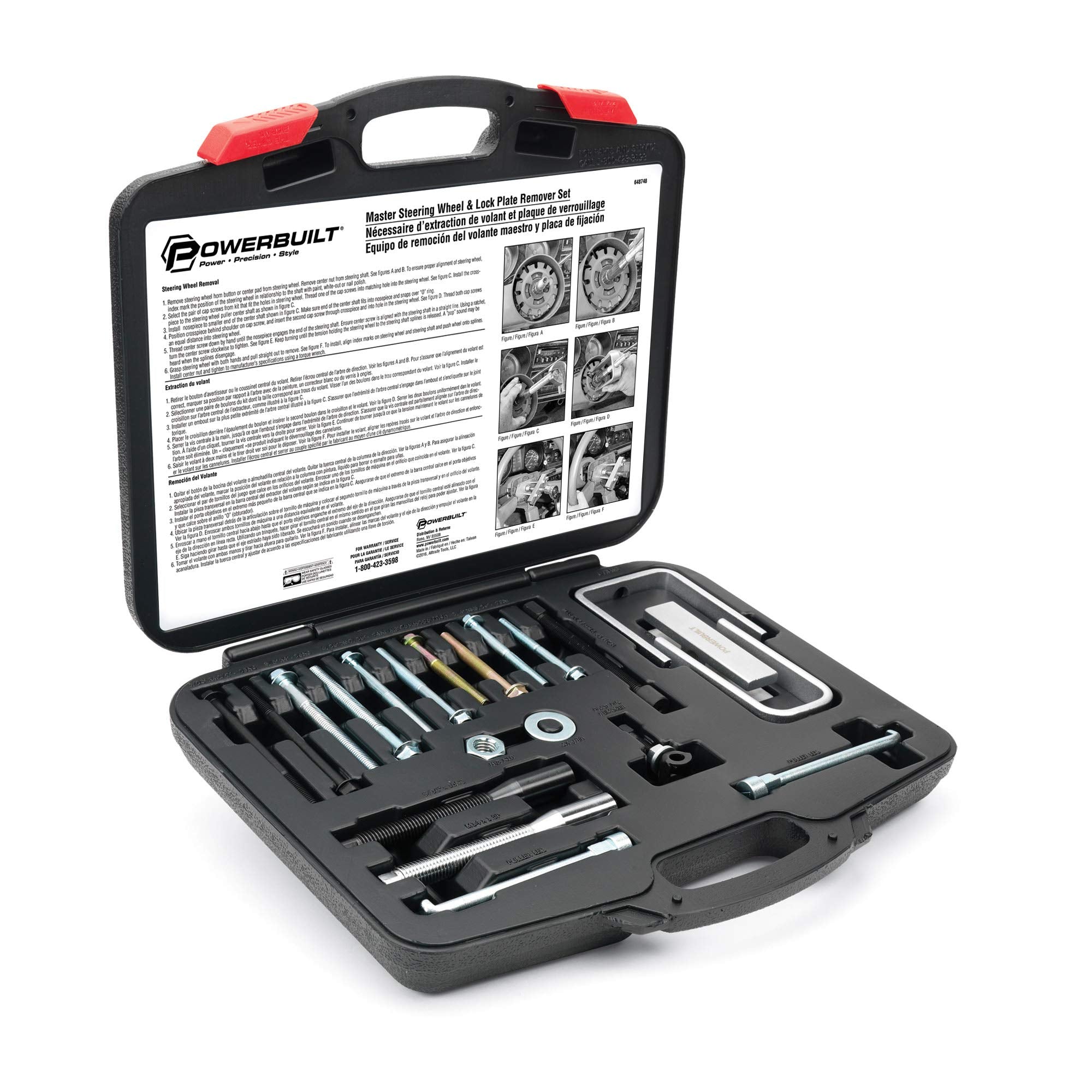 Powerbuilt front case and tools organized for quick access and protection