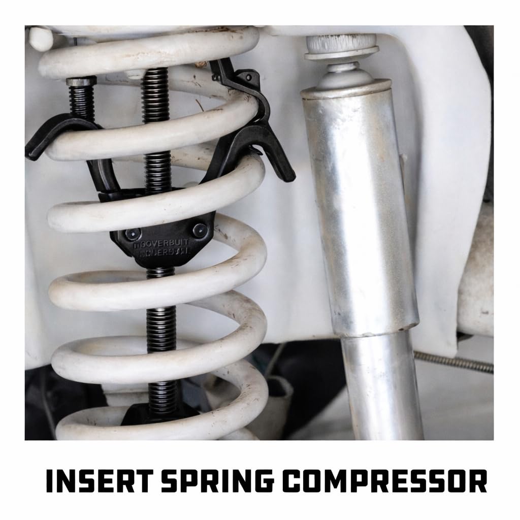 Powerbuilt compressor next to ruler showing scale and portable case convenience