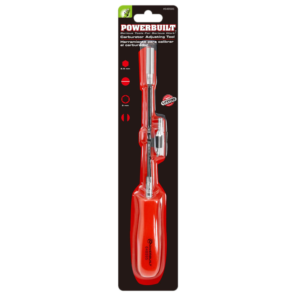Powerbuilt tool next to ruler showing length and scale for accurate reach