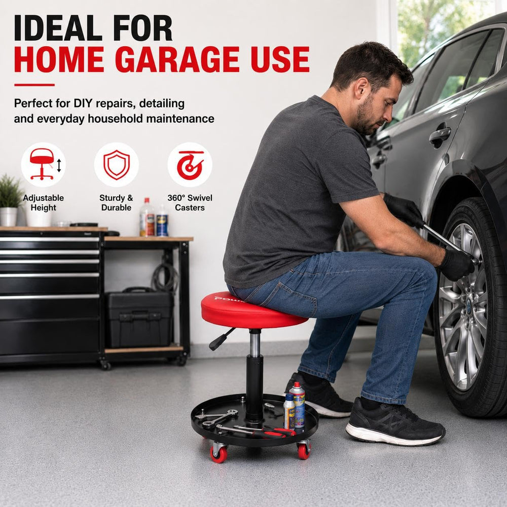 PowerSmart in-use garage scene by a mechanic benefit: practical workshop convenience