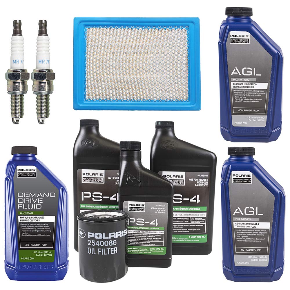 Powersports Authority front view of POL04 kit showing all included OEM parts and labels