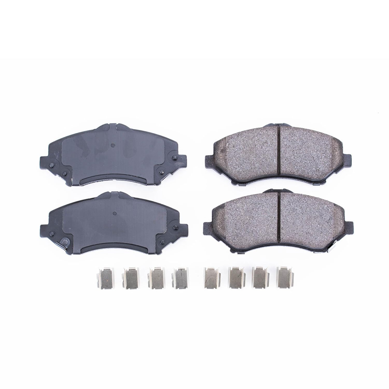 PowerStop close-up of friction surface showing chamfered slot benefits