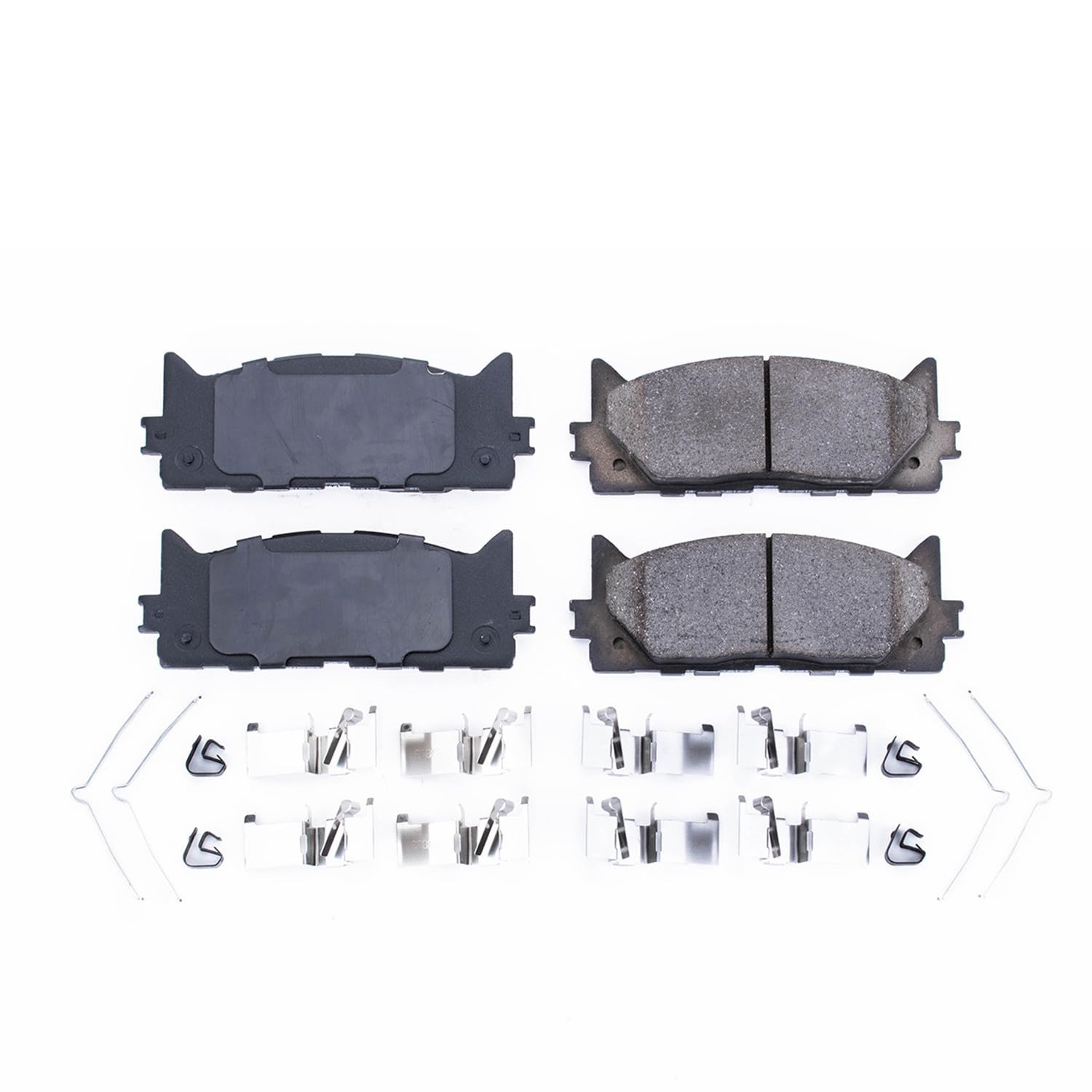 PowerStop Z17 pad close-up showing ceramic surface and quieting features