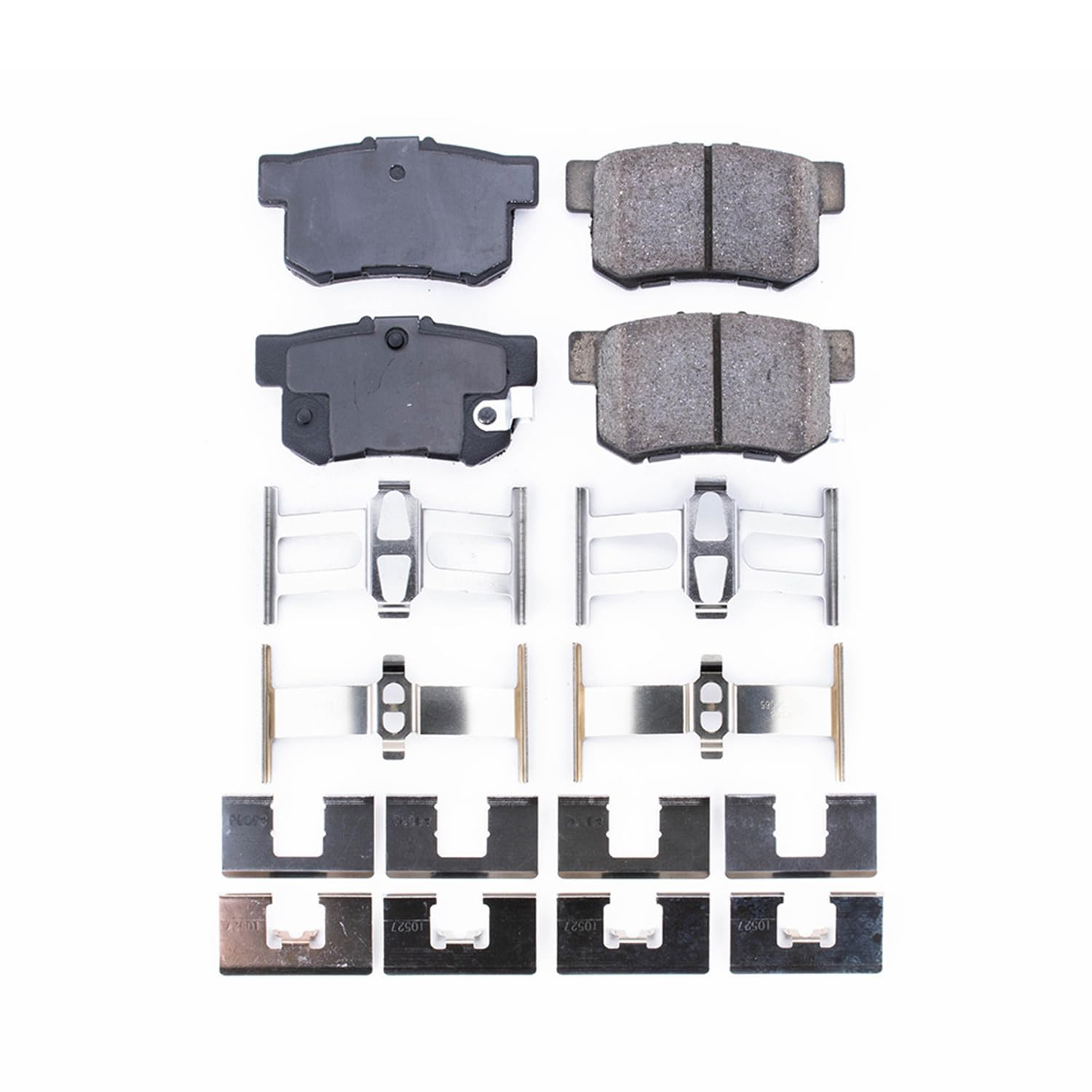 PowerStop Z17 pad front profile highlighting ceramic surface for consistent braking performance