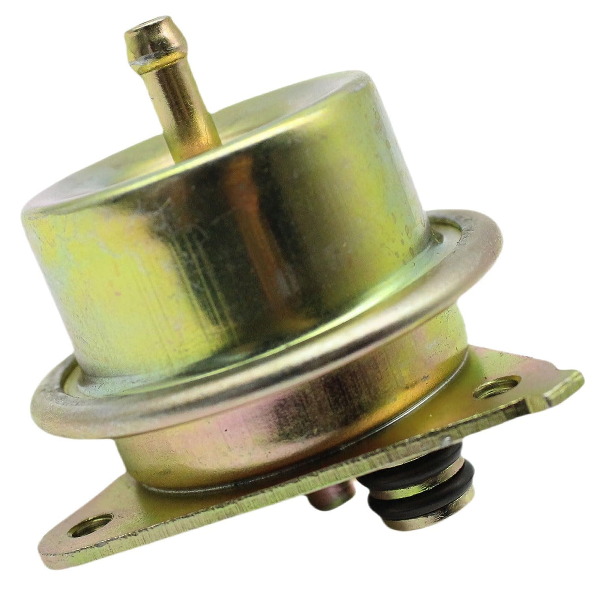 Powkos front view of regulator showing mounting flange and ports for accurate replacement