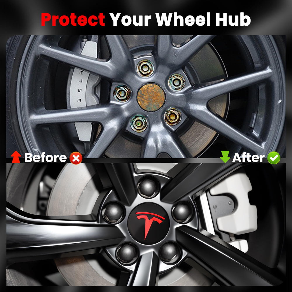 Powlamks lug nut covers and puller displayed for easy safe installation benefit