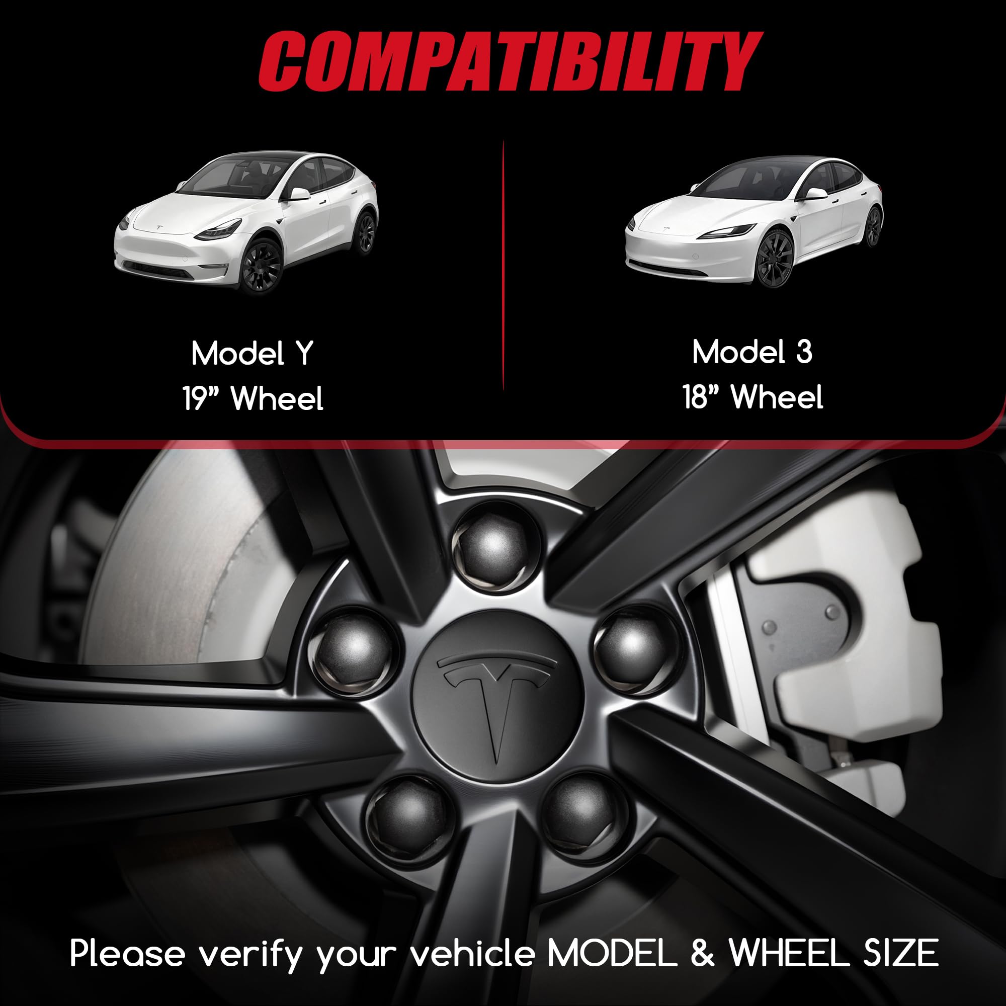 Powlamks lug nut covers detail highlighting anti-rust surface and protection benefit