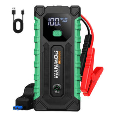 Pownym front packaging showing compact booster and brand, reliable jump-start