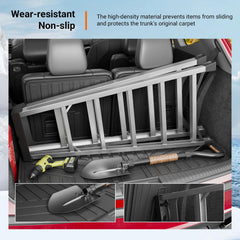 powoq mat protecting trunk with groceries to prevent spills and dirt
