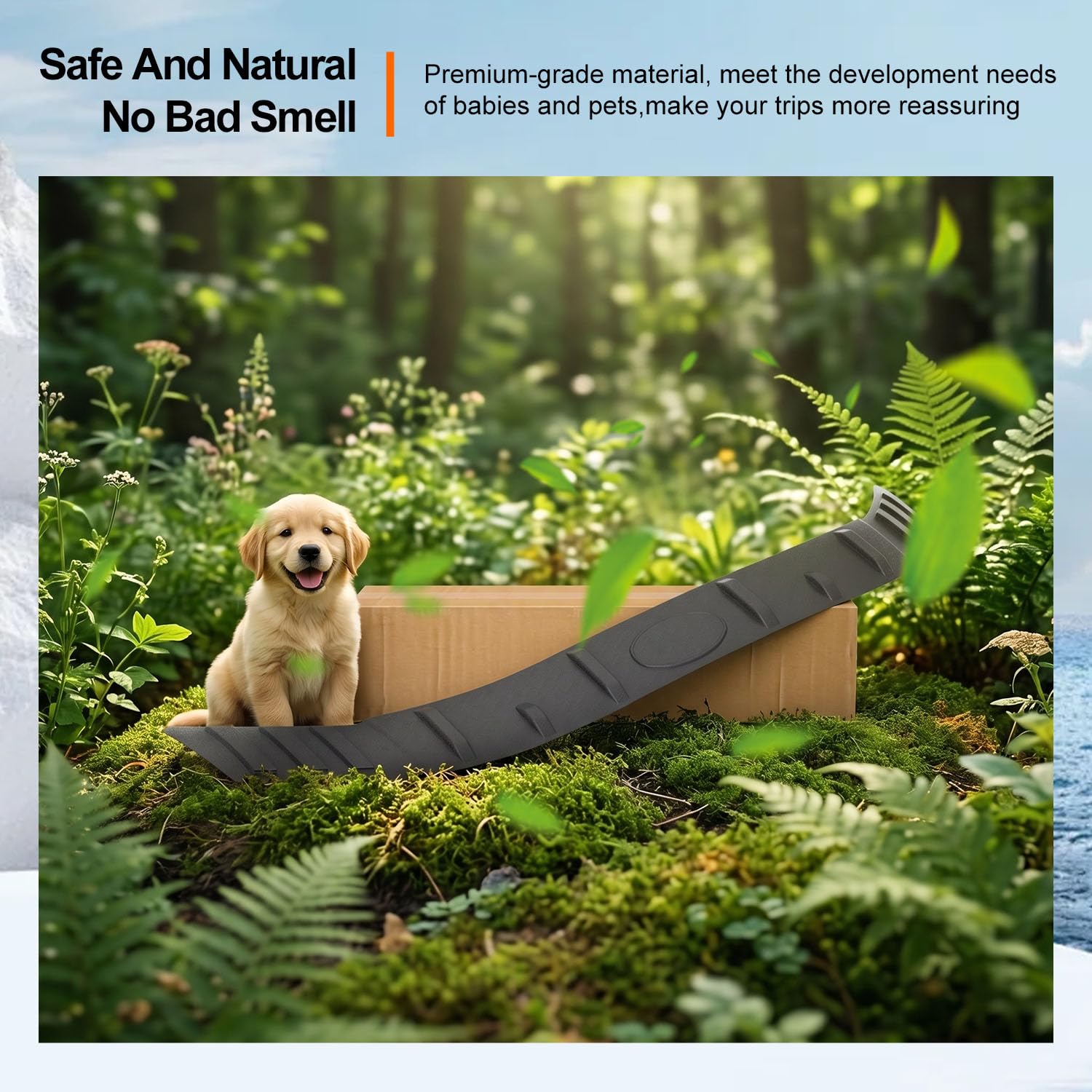 powoq lifestyle shot on highway demonstrating shield deflecting stones for worry-free travel