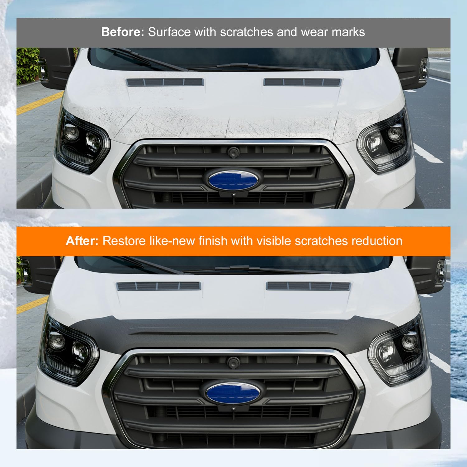 powoq installed side angle illustrating aerodynamic fit and debris redirection