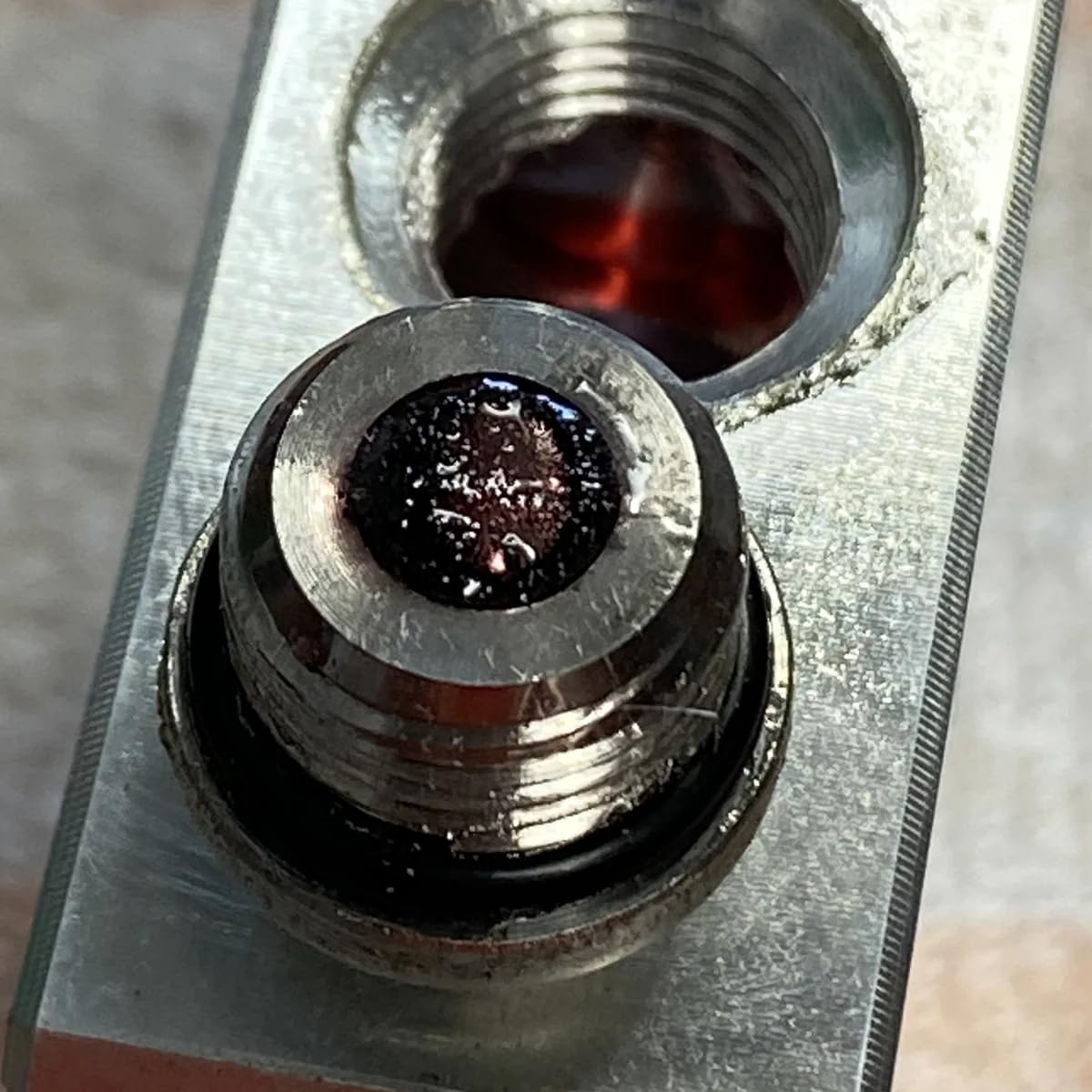 Pacific Performance Engineering valve next to ruler showing exact size for fitment benefit