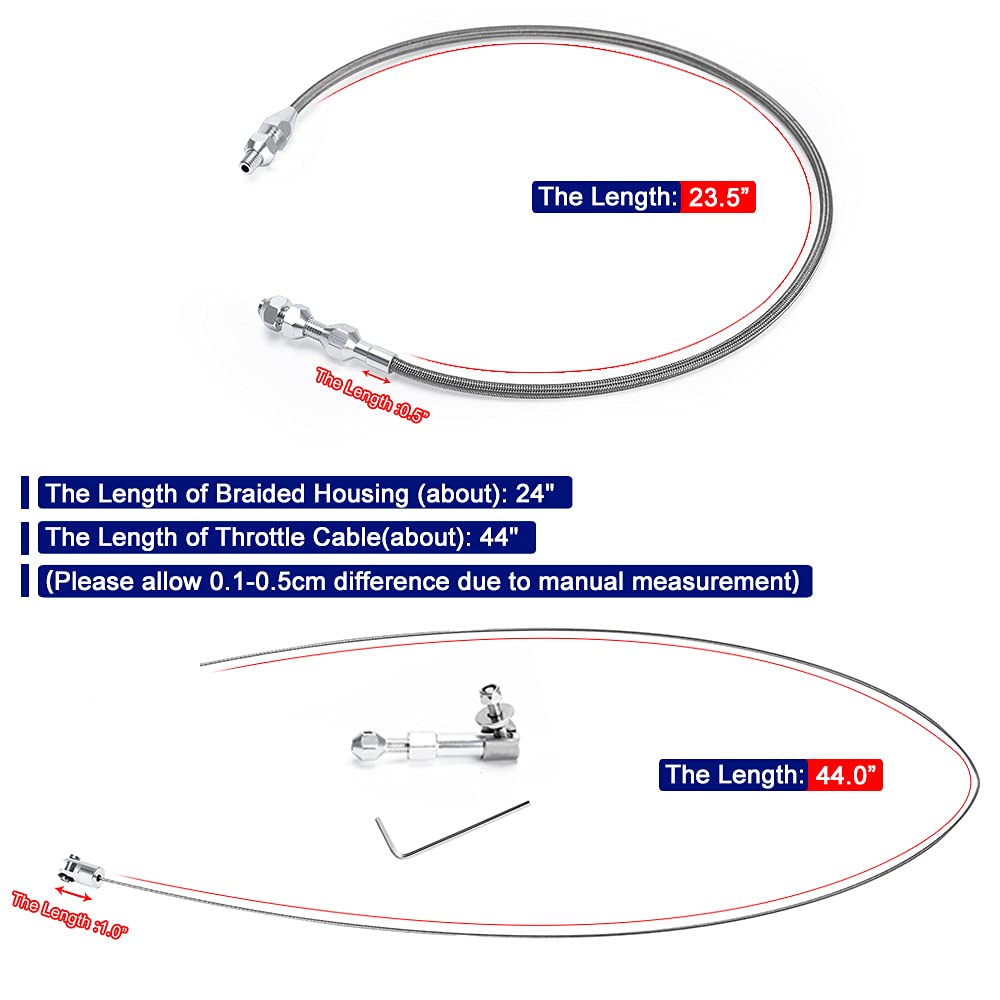 PQY included Allen wrench with cable ends shown demonstrating easy-install benefit for adjustments