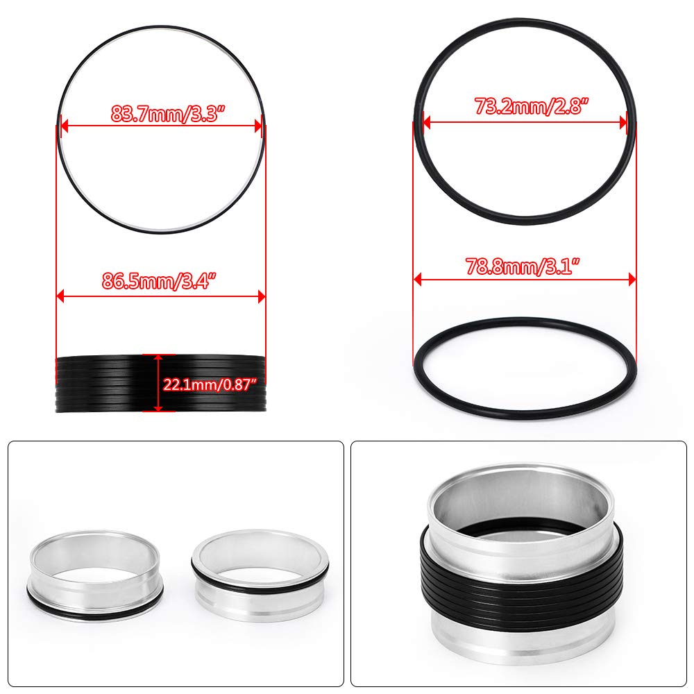 PQY clamp beside ruler showing 3" scale for correct sizing and fitment assurance benefit