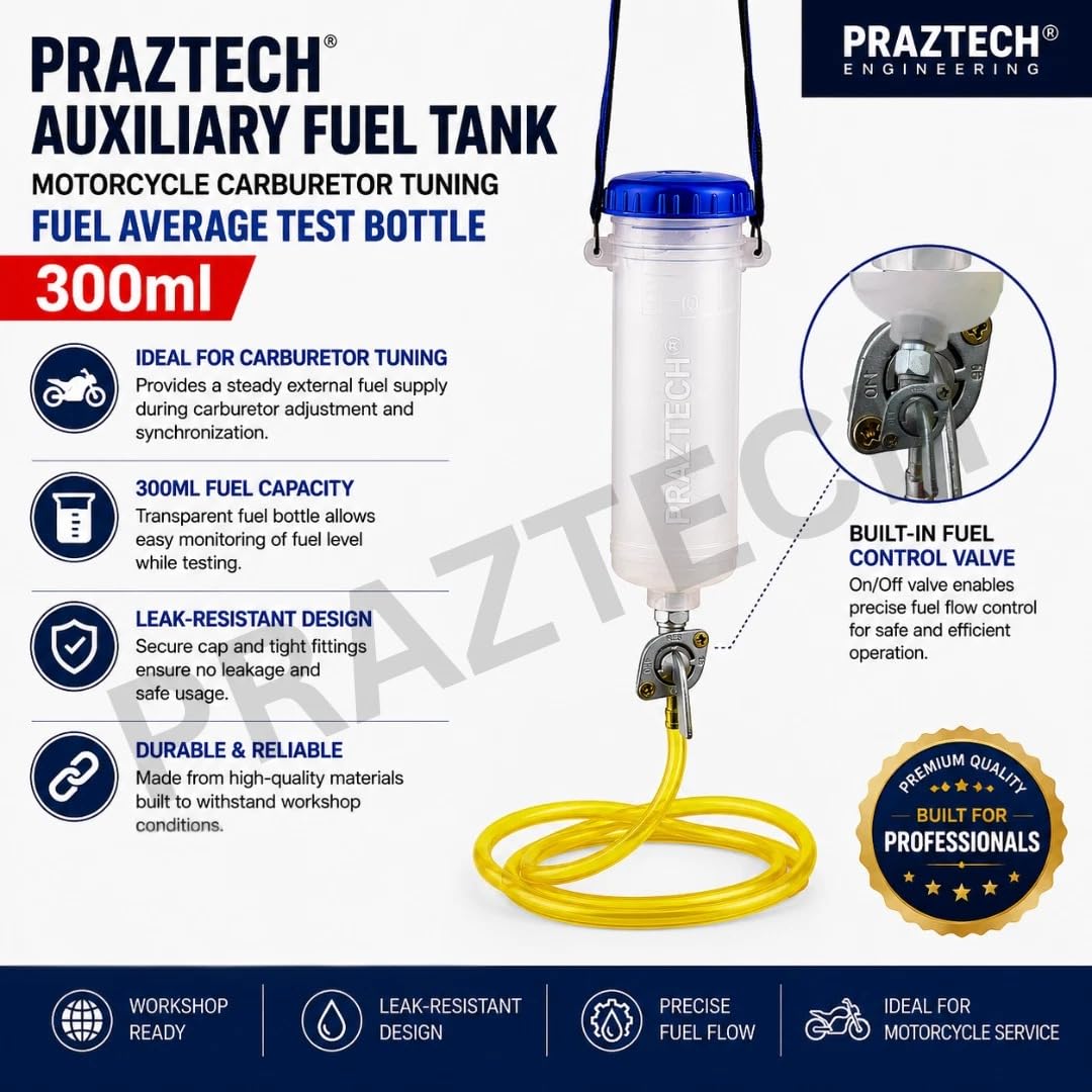 PRAZTECH Royal Vintage nylon strap hung above engine demonstrating secure workshop positioning