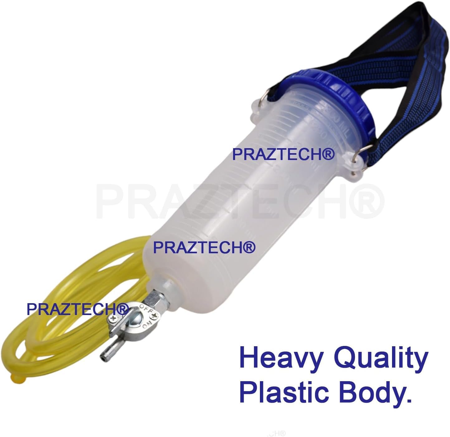 PRAZTECH Royal Vintage clear reservoir detail with graduated markings for accurate monitoring