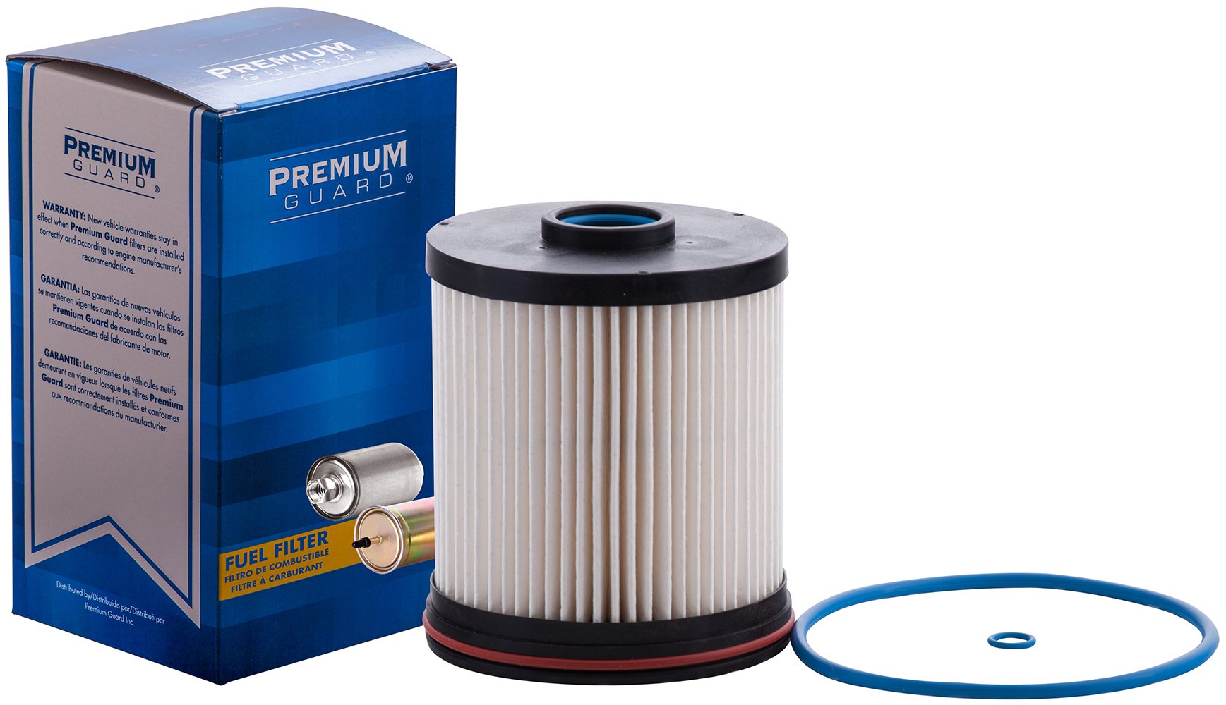 Premium Guard front view showing filter shape and mounting for reliable replacement