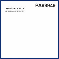 Premium Guard PG PA99949 installed in Genesis GV70 engine bay demonstrating proper seal