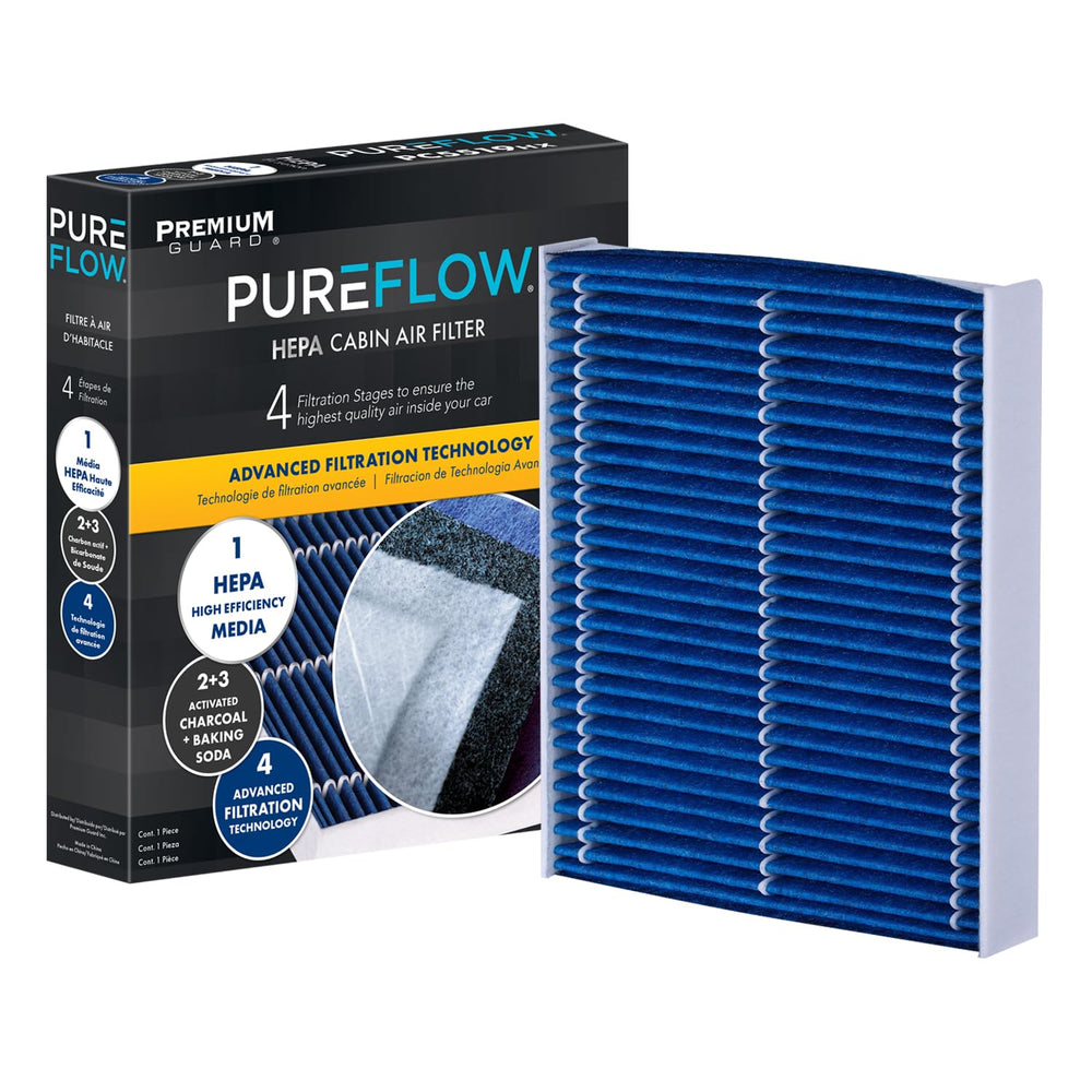 Premium Guard PUREFLOW front packaging shows product and fitment benefit