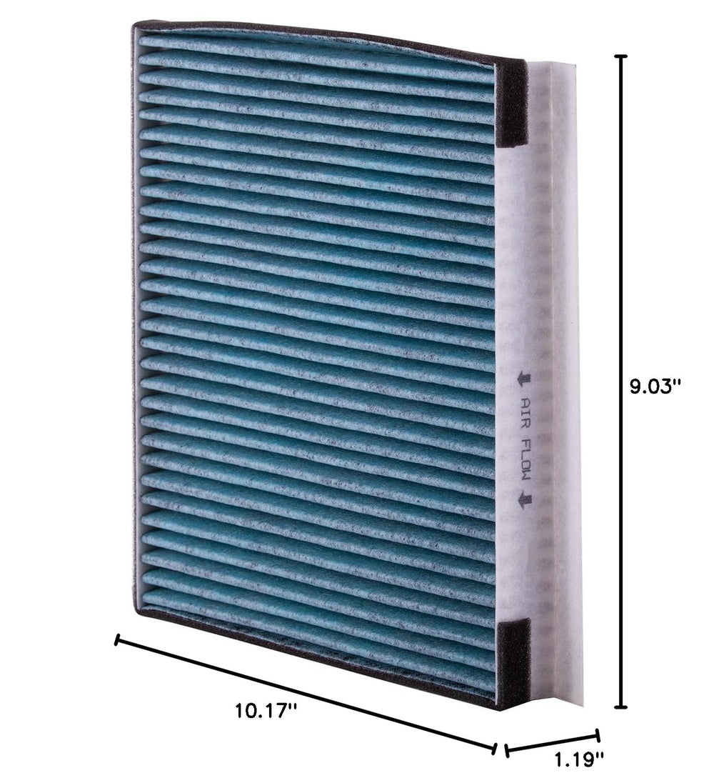 Premium Guard PUREFLOW removed dust comparison illustrating cleaner airflow