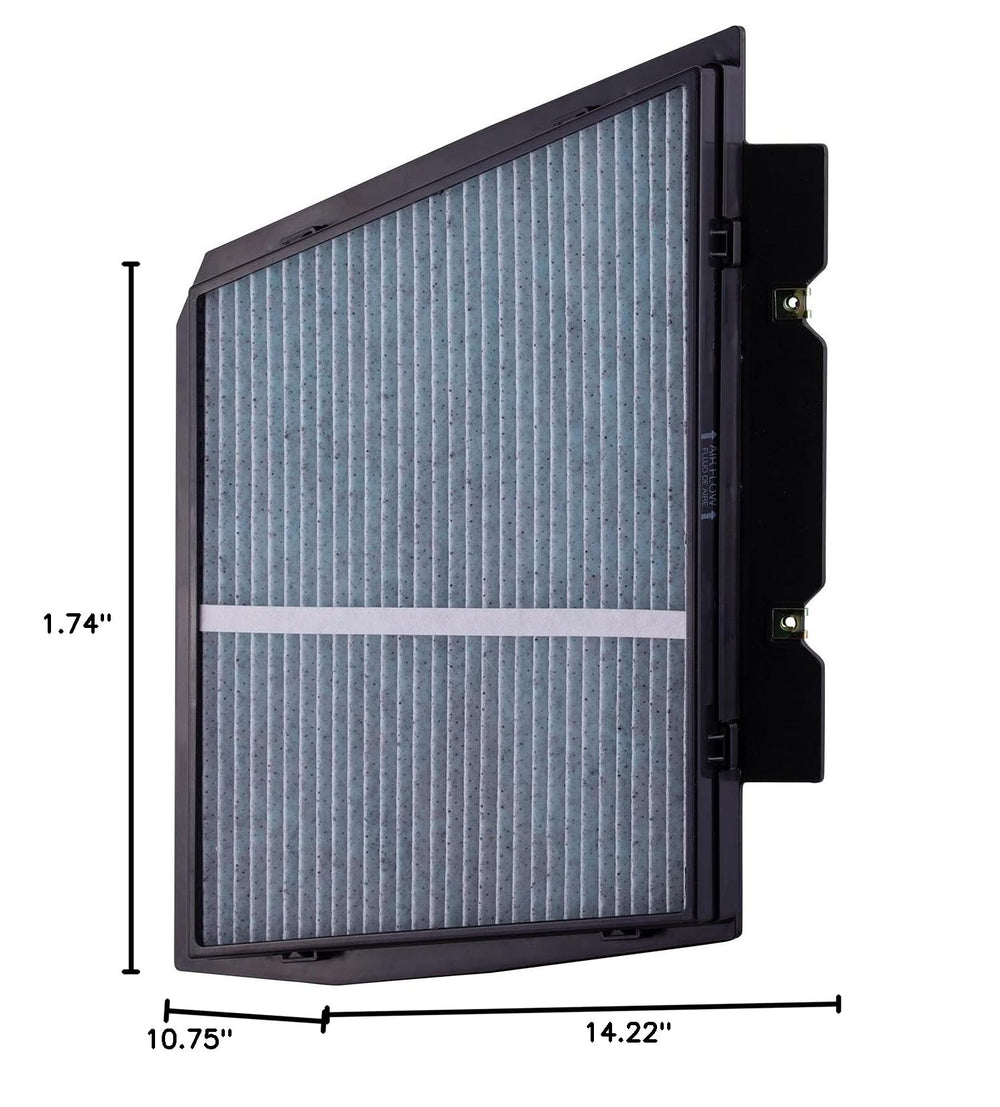 Premium Guard PUREFLOW next to an old filter showing performance upgrade comparison