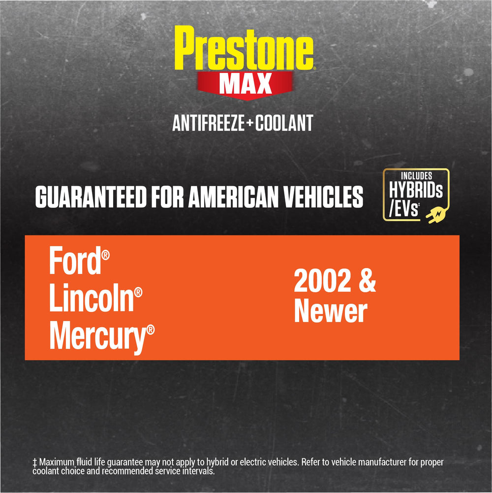 Prestone MAX Orange installed in engine bay illustrating system protection