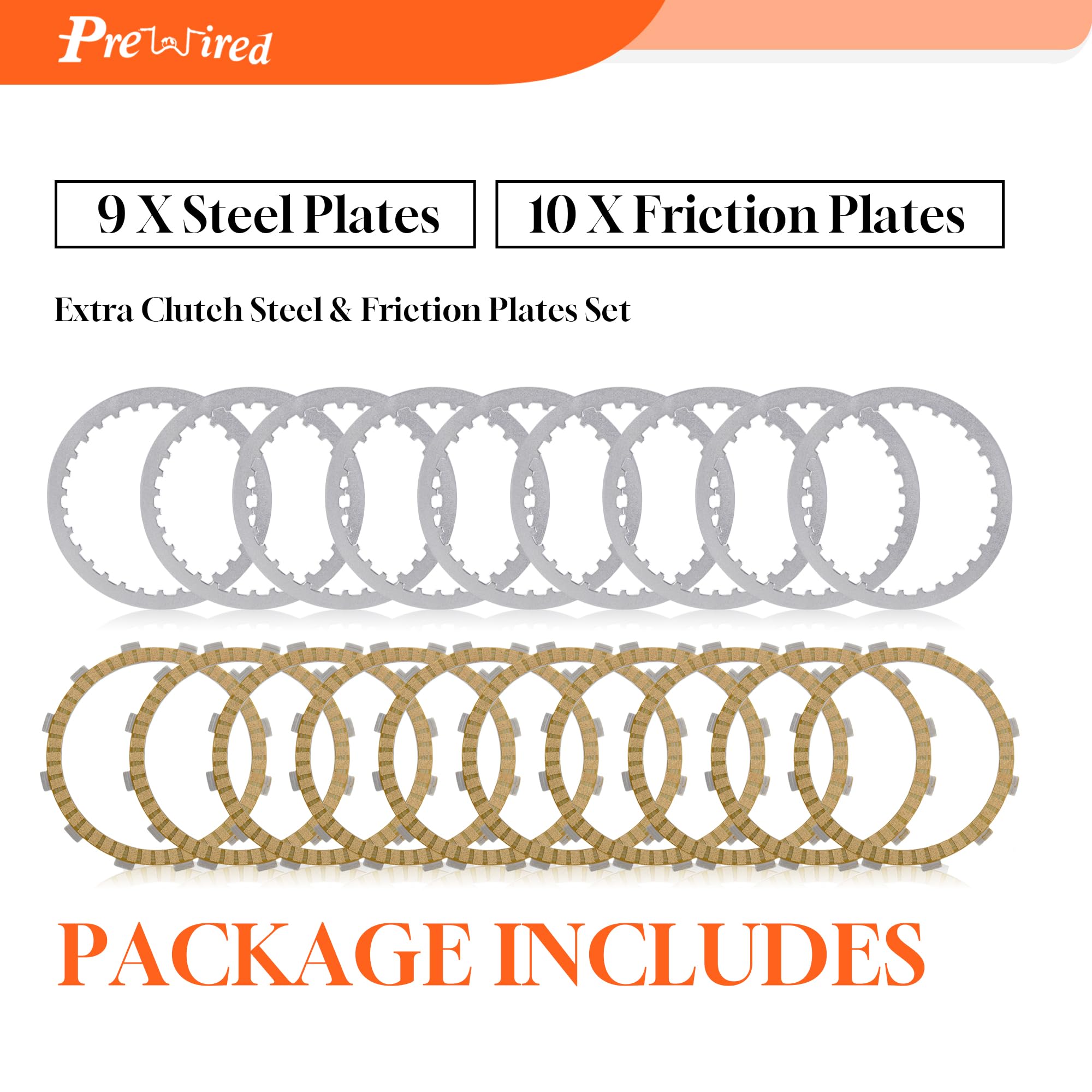 Prewired steel plate stack detail highlighting durable finish and consistent contact surface for smooth shifts