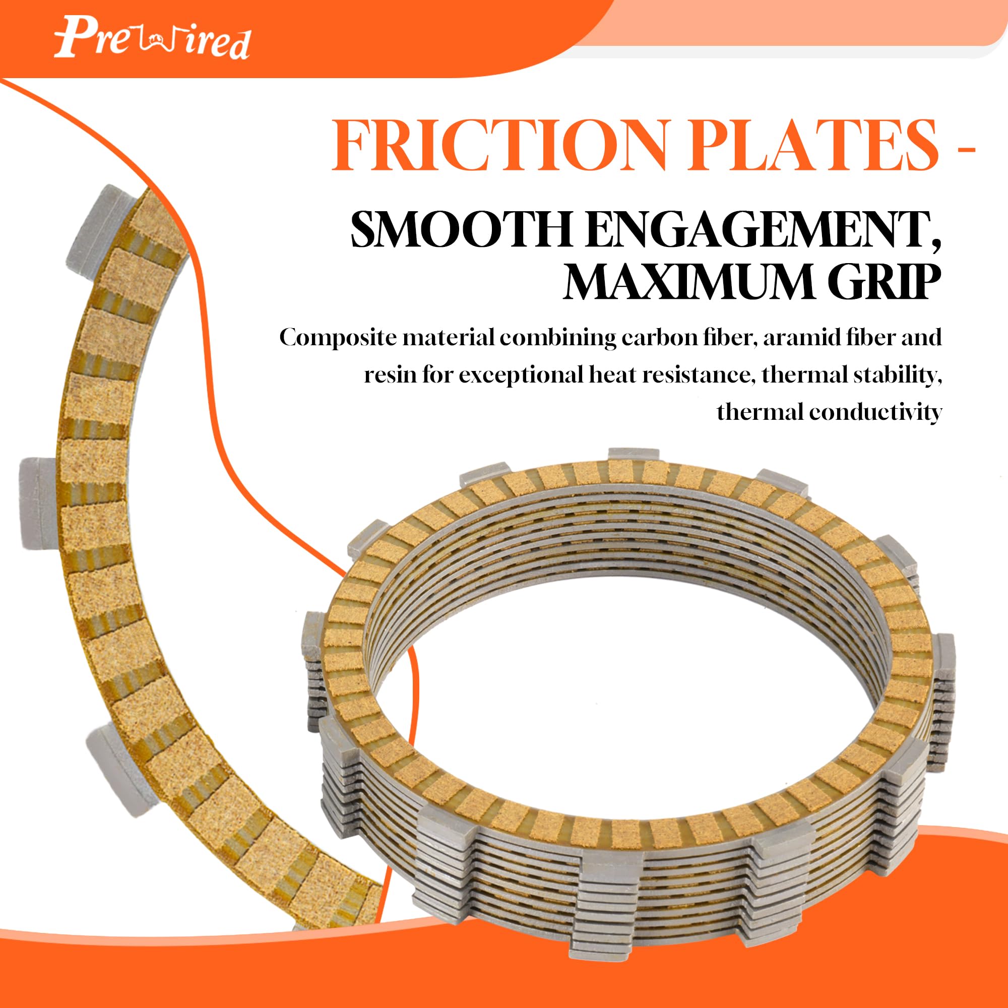 Prewired thicker fiber plate highlighted as last plate for improved wear resistance and longer life