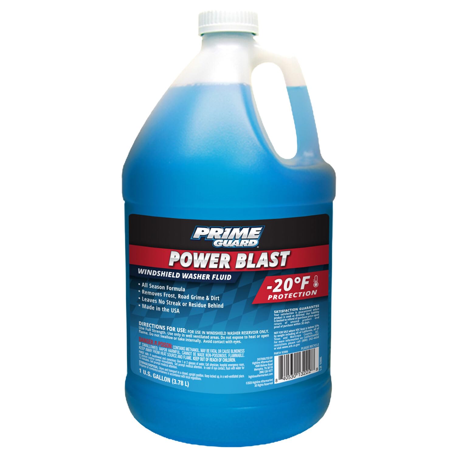 Prime Guard gallon front label showing product name and -20ºF protection benefit
