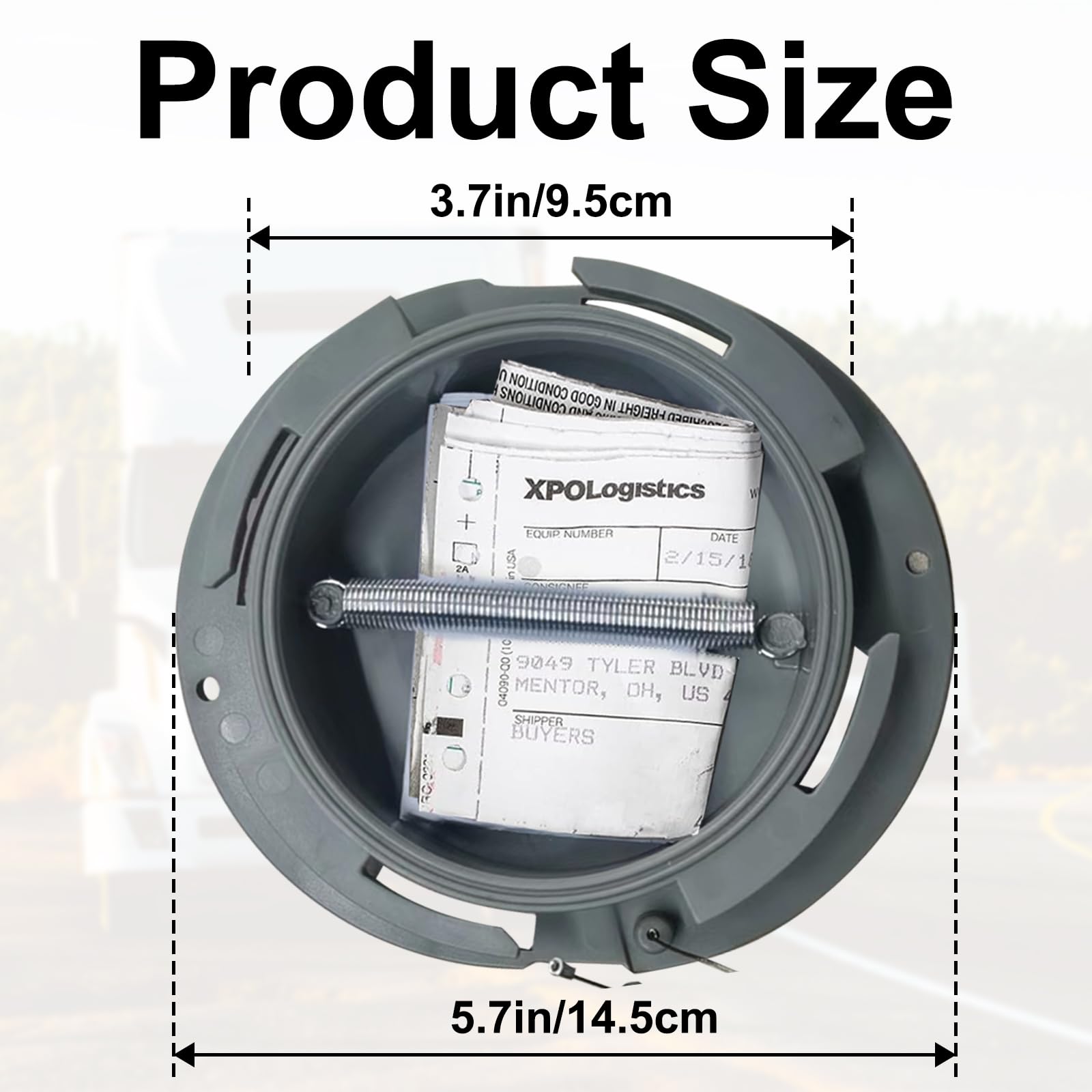 PRINIC smoke polycarbonate lid closed providing weather visibility benefit