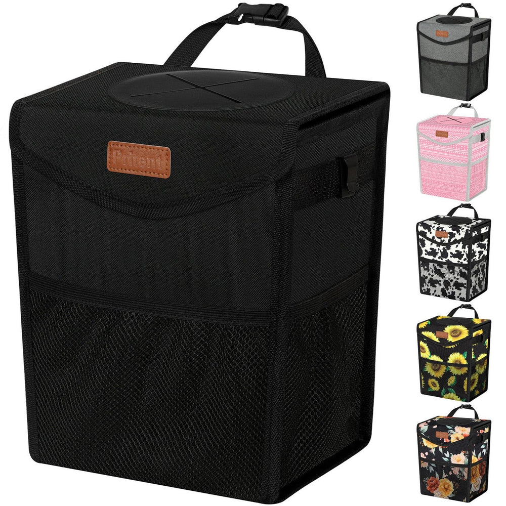Pritent front view with lid showing neat cabin organization benefit