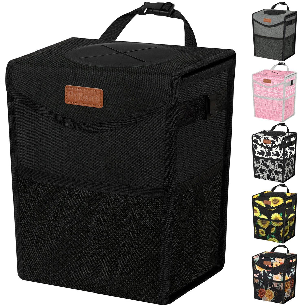 Pritent front view with lid showing neat cabin organization benefit